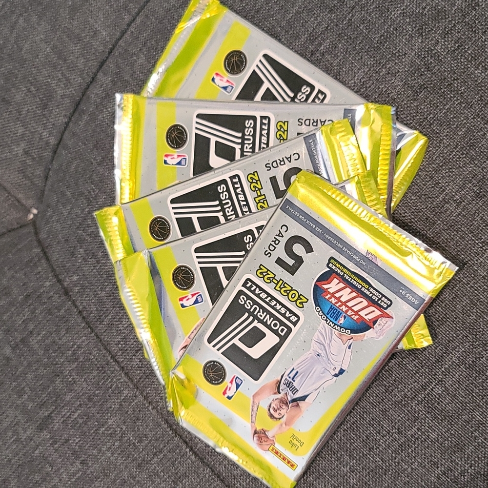 COPY - Lot of 5 Panini Donruss Basketball Value Packs new unopened packs
